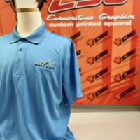 T-shirt with large front graphic print, casual style apparel displayed clearly